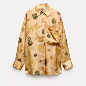 Zara 100% Silk Top NWT XS/S